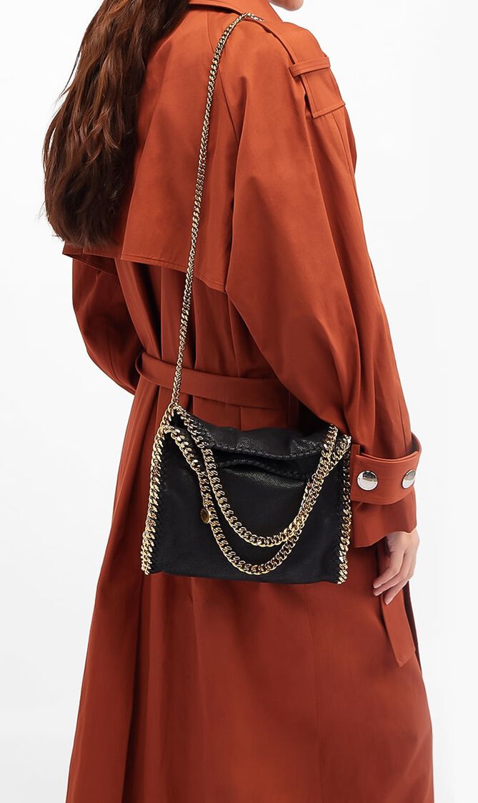 Mini Tote Eco Shaggy Deer W/Gold Color Chain