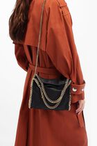 Mini Tote Eco Shaggy Deer W/Gold Color Chain