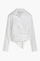 POPLIN WRAP SHIRT