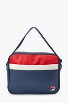 REECE2 FAUX LEATHER MESSENGER SATCHEL