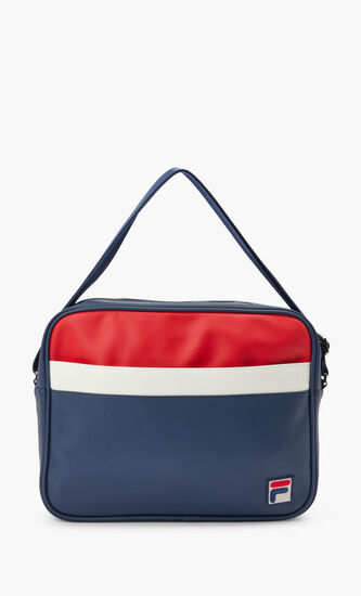REECE2 FAUX LEATHER MESSENGER SATCHEL