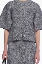 Ribbed short sleeve top