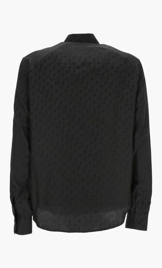OFF AO JACQ SILKCOT SHIRT BLACK NO COLOR