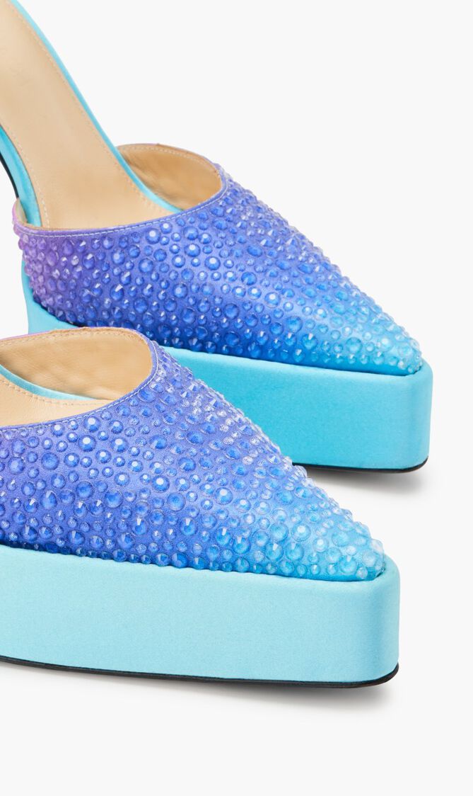 Crystalized Platform Pumps