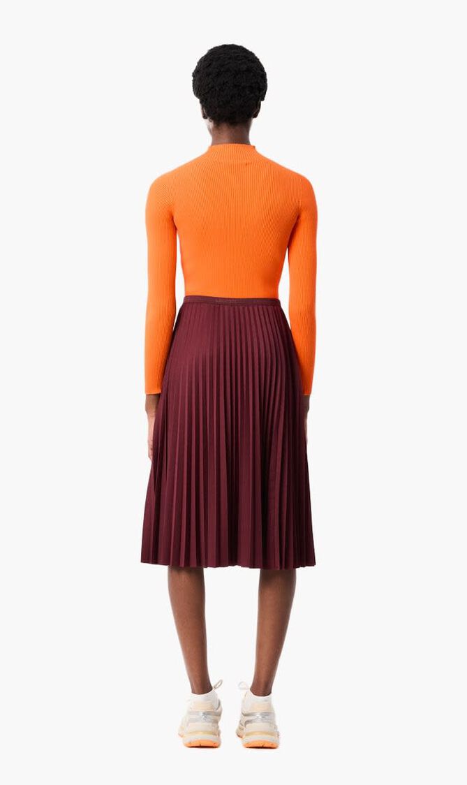 Elasticised Waist Pleated Skirt