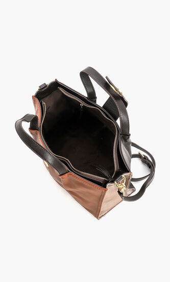 Demi Colorblock Leather Tote Bag