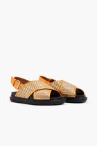 Raffia Leather Sandals