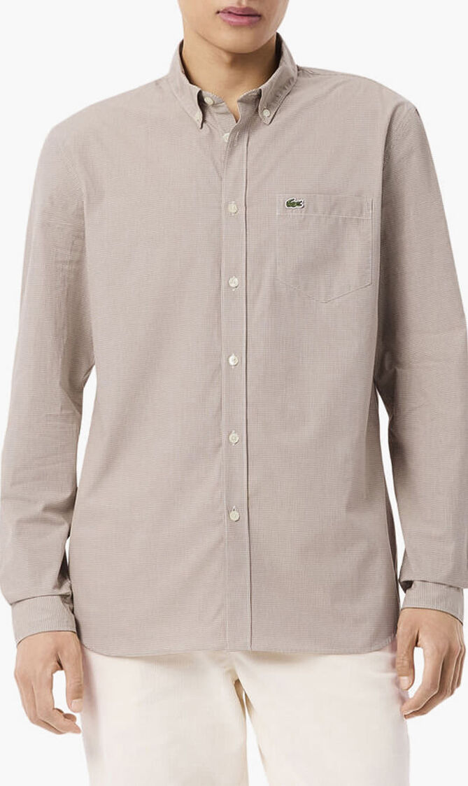 Regular Fit Gingham Poplin Shirt