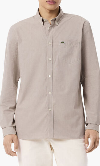 Regular Fit Gingham Poplin Shirt
