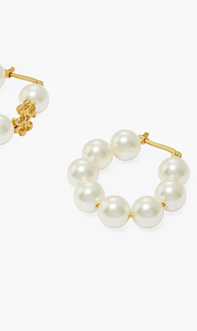 KIRA PEARL HOOP EARRING