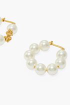 KIRA PEARL HOOP EARRING