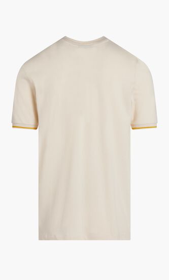 TADDEO TEE TEE WITH RIB CUFF AND TIPPING