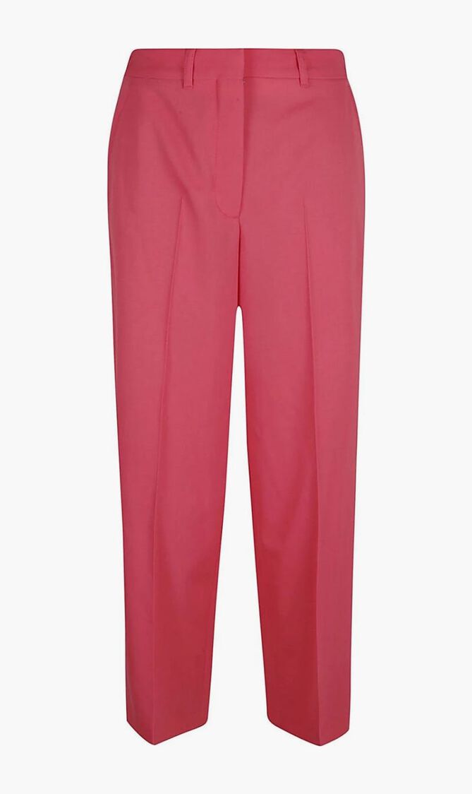 Straight Leg Pleated Trousers