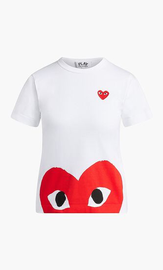 Half Heart Logo Print T-shirt
