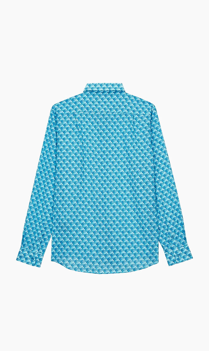 Printed Wave Shirt