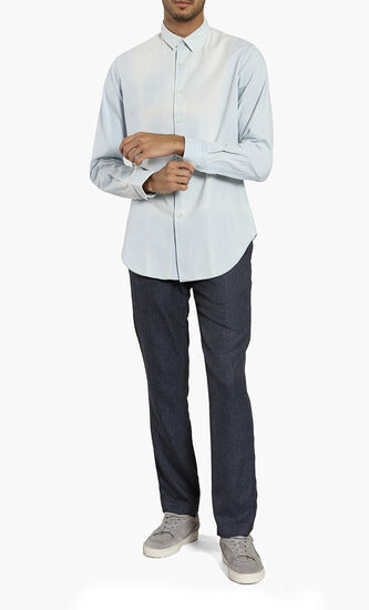Slim Fit Washed Denim Shirt