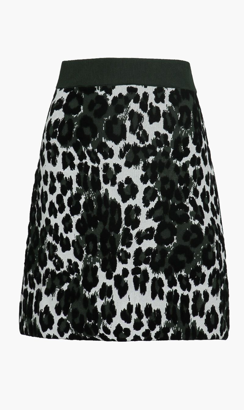 Leopard jacquard skirt sales