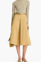 PLEATED POPLIN SKIRT