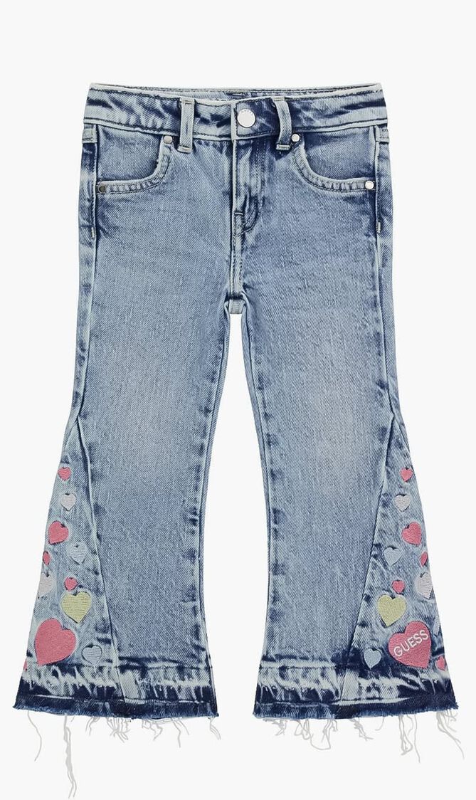 Str Denim Flare Wembroidery