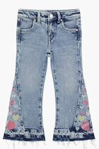 Str Denim Flare Wembroidery