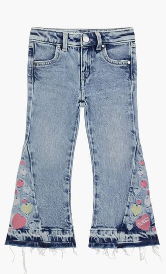 Str Denim Flare Wembroidery