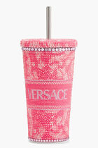 Barocco Crystal Travel Cup Pink