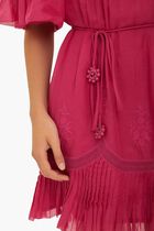 Short Sleeve Ruched Mini Dress