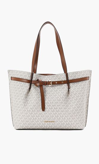Emilia Large Logo Print Tote Bag
