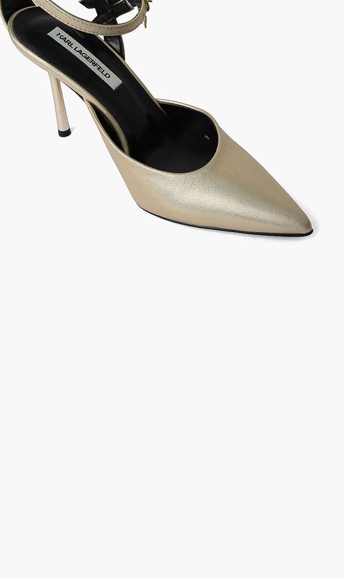 Gala Shimmer Strap Pumps