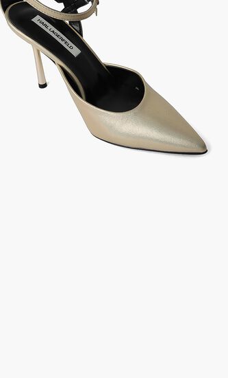 Gala Shimmer Strap Pumps