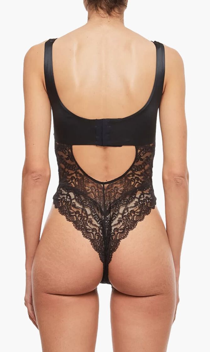 UNDERWEAR ROBE LACE GREKA SAKAE + SATIN STRETCH MICRODOLLY