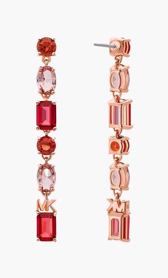 EARRING DROP STERLING SILVER ROSE GOLD