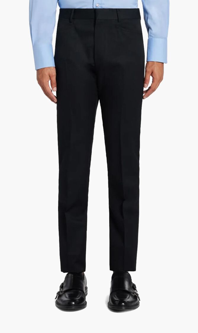 Straight Leg Tailored Trousers