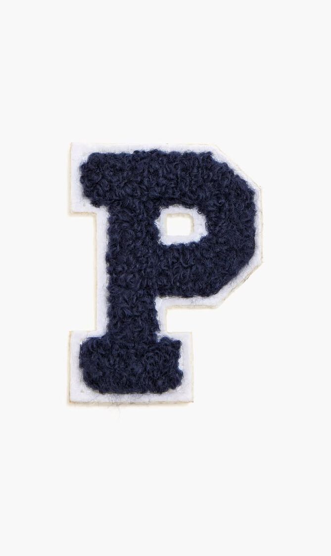 Chenille Varsity Letter 'P' patch