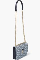 Varenne Shoulder Aja Quilted Jc Monogram Denim Denim/Light Gold