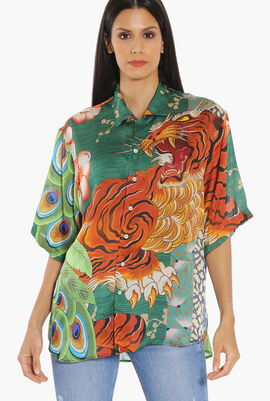 Jungle Tiger Silk Shirt