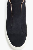 AARON SUEDE DARK NAVY TRAINER ALABASTER