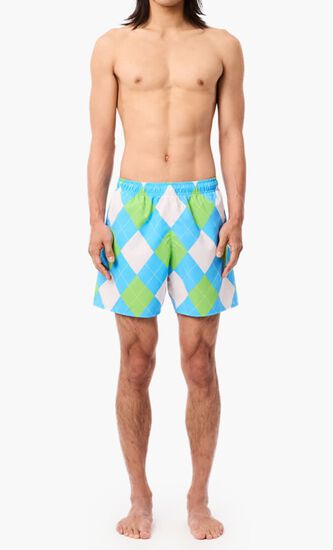 Printed Swim Trunks