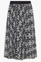 CHECK PLEATED SKIRT