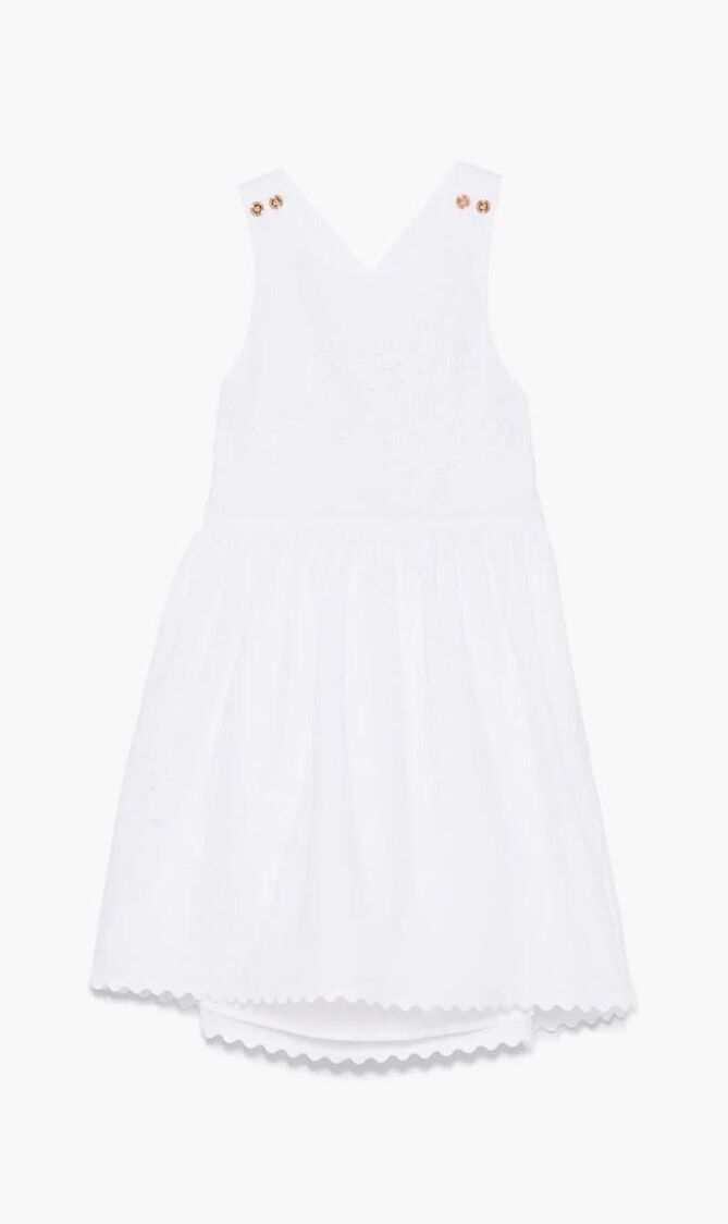 DRESS POPELINE + STARFISH EMBROIDERY