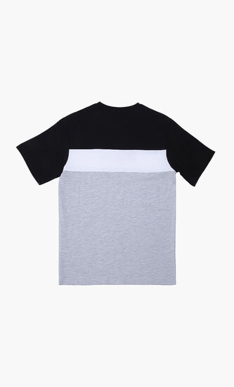 Colour Block Cotton T-Shirt