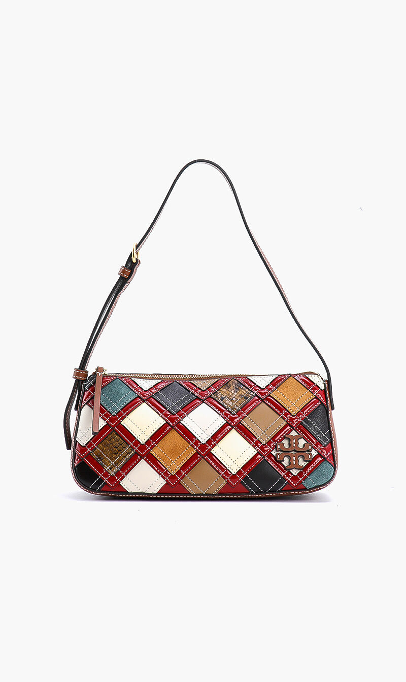 Buy TORY BURCH Mcgraw Exotic Patchwork Wedge Shoulder Bag for SAR