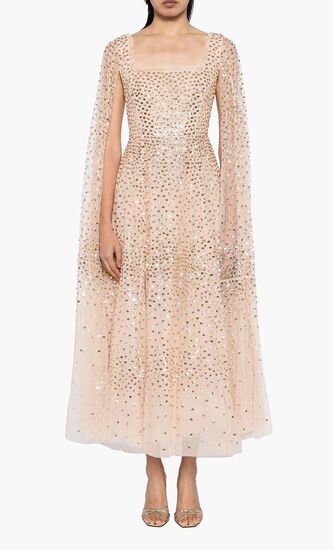 Cape Sleeve Dress