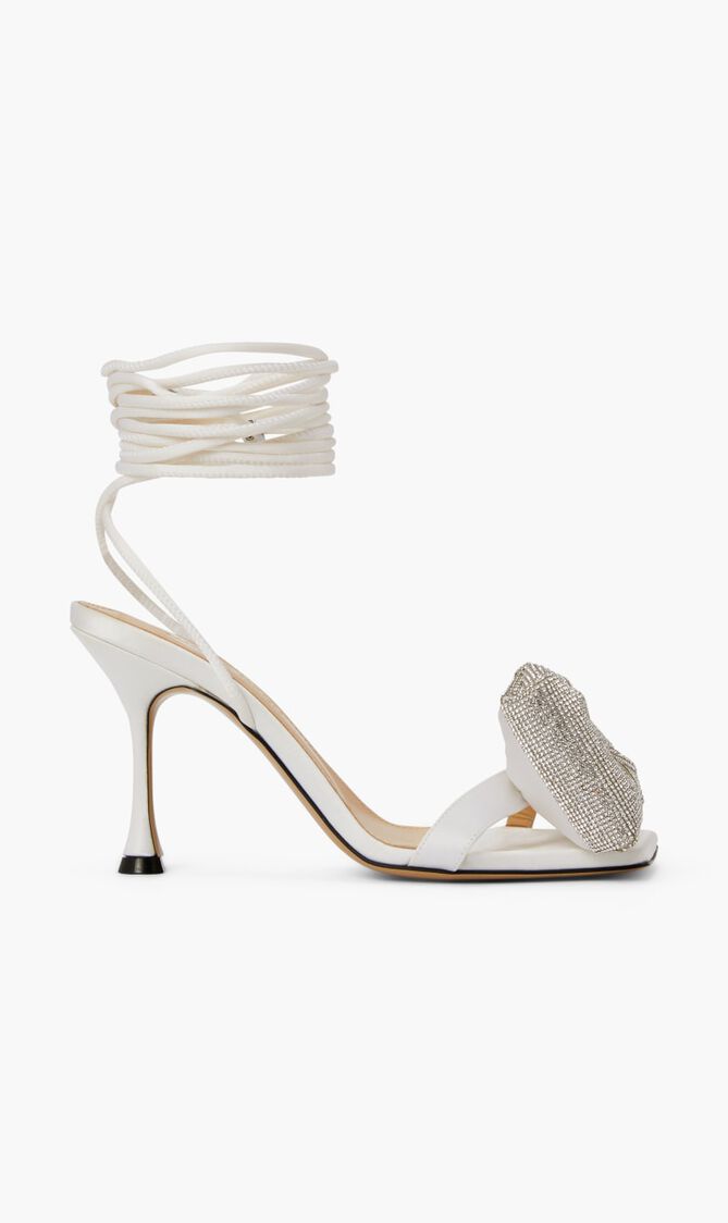 NICOLE PUFFED BOW SANDALS