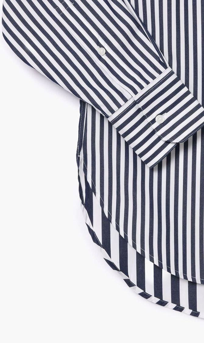 Lacoste X Bandier Striped Cotton Poplin Shirt