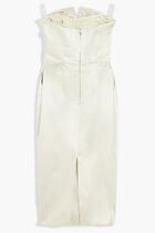 Satin Sleeveless Midi  Dress