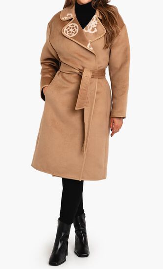 LUDOVICA LOGO WRAP COAT