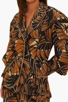 Toucans Spirals Printed Blazer