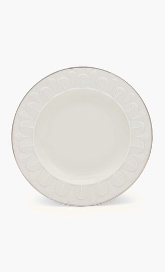 VLI PEACOCK BREAD DISH 17 CM SHINY WHITE - PLATINUM