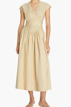 Cotton Poplin Wrap Dress